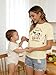 UNIQUEONE Comfort Breastfeeding Shirts for Women Zip Nursing Tops Casual Distressed Acid Washed Maternity Tees Apricot