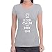 Produktbild Keep Calm and Mix On - Motiv für Thermomix Liebhaber Frauen T-Shirt Slim Fit Medium Grau