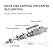INSPIRE ROBOTS LA High Precision Micro Linear Servo Actuator,Stroke 10mm,Force 15.7lbs(70N), Drive&Control Integrated| for Robotics,Industrial Automation,Biomedical Instrument,Education|LA10-021D