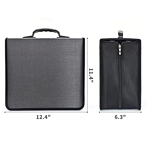 Alavisxf Xx Cd Case, 432 Capacity Dvd Case Holder, Heavy Duty Zipper Protective Movie Media Storage Organizer Binder Wallet For Car Home Office Travel (432 Capacity, Grey) #TOP3