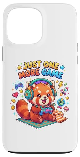 Video Gaming Just one more Game Gaming Red Panda �X�}�z�P�[�X iPhone 13 Pro Max �p