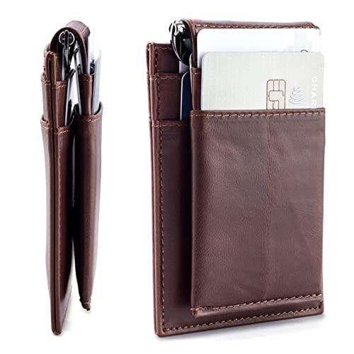 Dockem The Latcher and The Rȳd; The Modular Wallet(s) (Vintage Brown Virtuosa Genuine Top-Grain Leather)
