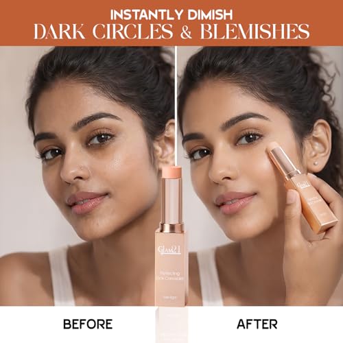 Image of Glam21 Perfecting Stick Concealer | Vitamin E Enriched | Lightweight, Buildable Coverage | Natural Matte Finish | Contour & Highlight | For All Indian Skin Types | 8gm -05