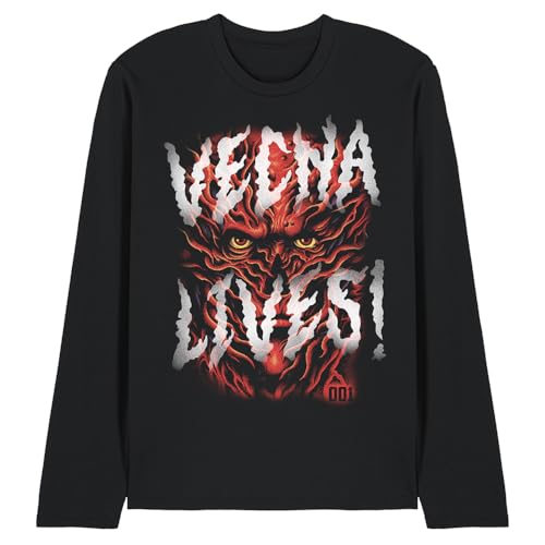 T-shirt Stranger Things Vecna Lives manches longues noir pour fan de série
