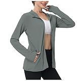 Leicht und atmungsaktiv = Die dünne und atmungsaktive Konstruktion macht diese Kapuzenjacke zu einer perfekten Wahl für aktive Frauen, die Komfort und Stil sucheN.Schnelltrocknend und pflegeleicht für hohen Tragekomfort. Sommerliches Design = Das einfache, einfarbige Design sorgt dafür, dass Sie immer gut aussehen, egal wo Sie sind – sei es im Fitnessstudio oder in der NatuR.Kombination: Perfekt zu Tanktops, Shorts oder Jogginghosen kombinierbar.
