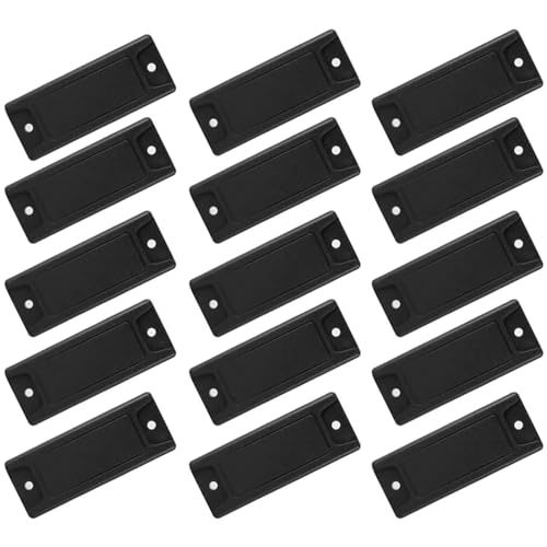 Image of 3pcs RFID ABS Strip Anti-Metal Tags Durable ABS Ntag213 Hard Strip Waterproof RFID Tag with Adhesive Back, Black Heat-Resistant RFID Tags for Home Security and Charging System (78 * 30mm)