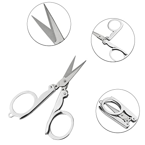 Ciseaux pliants en acier inoxydable : lot de 24 mini-ciseaux portables - 4
