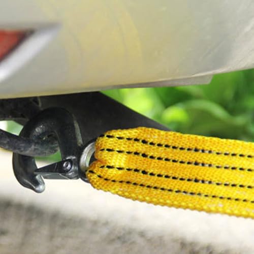 Sangles de remorquage 3m polyester résistant 3 tonnes pour auto et utilitaire