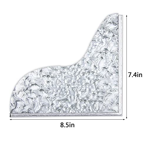 Fantasyon Acrylic Shower Splash Guard 2 Pack Self-Adhesive Tub Splash Guards Bathtub Corner Splash Guard To Keep Water In Shower #TOP1