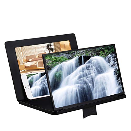KolorFish 12 inches Mobile Phone Screen Magnifier Stand 3D HD Visual  Effects Screen Amplifier Foldable Stand for Movies Videos and Gaming,