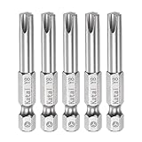 HARFINGTON 5pcs Y8 Tri-point Screwdriver Bit 1/4' Hex Shank 2' Length Magnetic Y Type Screw Driver Power Tool