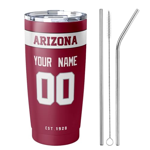 Image of ANTKING Arizona Tumbler 20 oz Travel Coffee Cup Custom Name Number for Men Women Boy Gifts