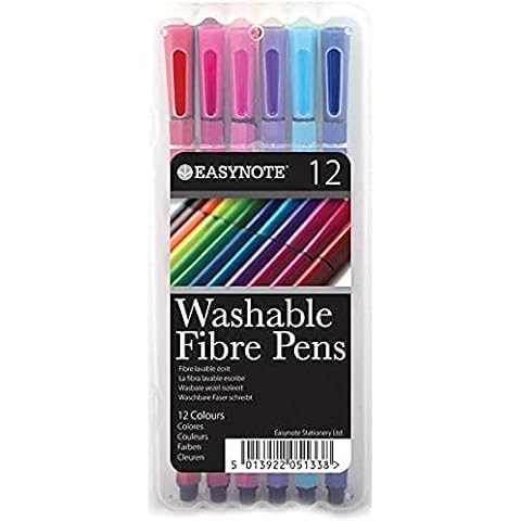 EasyNote Washable Fibre Pens Set of 12 Cover