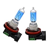DunGu H11 Headlight Fog Bulb 55W 5000K Pure White For Car Motorcycle Boat 12V (pack of 2)