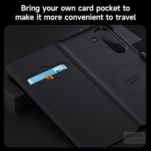 Coque magnétique Huawei Mate XT fibre d'aramide fine et antichoc