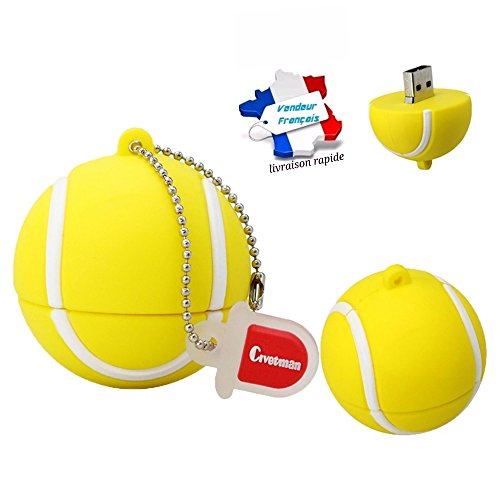 Cle Usb palla di Tennis capacità 16 GB, rapido 2 A 3 giorni. Chiave USB Sport. Impresa francese. Digita cleusbenfolie nella barra di ricerca per più di chiavi USB originali