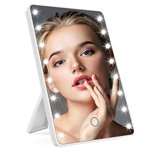 Hi-ERA Makeup Mirror Touch Screen, Lighted Makeup Vanity Mirror with 16 LED Lights