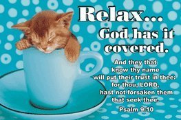 Pass It On Message Cards...Relax God Has It Covered... Package of 25