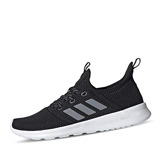 adidas Damer Cloudfoam ren friidrottsskor, Core Svart Grå Grå - 38 2/3 EU