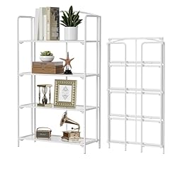 White Frame & Transparent Shelf