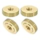 QUARKZMAN Gerändelte Daumenmuttern, 4 Stück M4 x D12mm x H3.5mm Messing Griffmuttern Rändelmuttern mit Hohem Kopf Befestigungselemente für 3D-Drucker Teile, Maschinenwerkzeuge