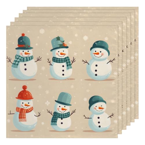 Servilletas de Tela Cuadradas Multicolor Set x6 50.5x50.5 cm miniatura 1