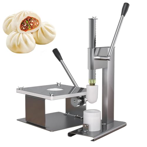 Baozi Maker Machine - łatwa w użyciu prasa do ciasta i 3 formy do domowych bułek gotowanych na parze, gyoza, dim sum