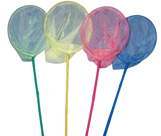 YSAMAX Landing Fishing Nets With Bamboo Handle, Great For Catching Insects, Bugs, Fish, Caterpillar, Ladybird, Simple Installation And Quick Paving, Pack of 6
