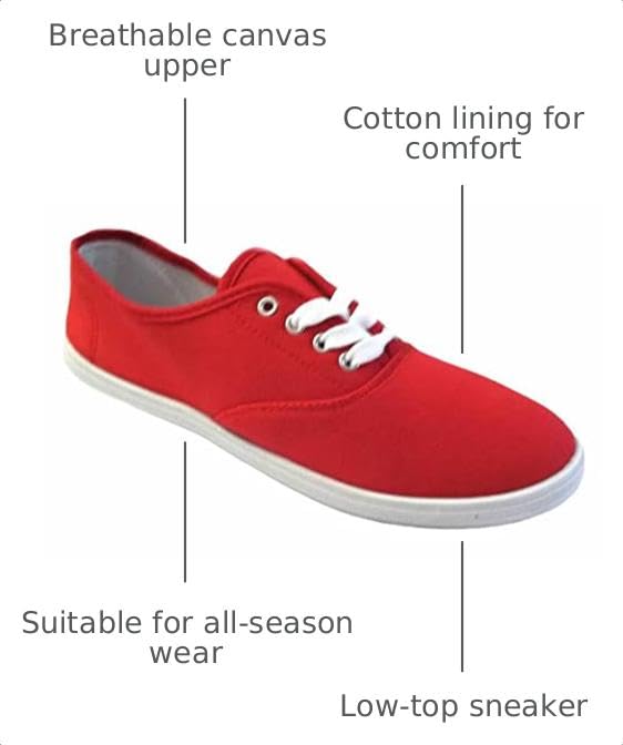 Image of Shoes8teen Womens Canvas Decks Sneakers 18 Colors Available
