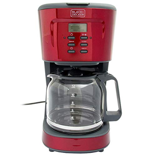 BLACK+DECKER Cafeteira 30 Xícaras Programável Vinho e Preto 220V CMP