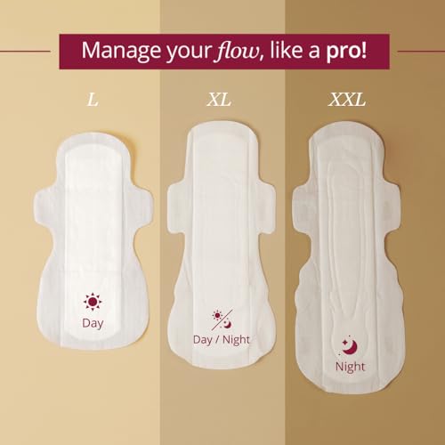 Carmesi Sensitive Sanitary Pads - 60 Pads (XXL) - Certified 100% Rash-Free by Gynecologist - Natural Plant Top Sheet - No Fragrance, No Chlorine - With Disposal Bags - Image 7