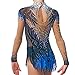 ZYDANC A,XXL,Handmade Girls Rhythmic Gymnastic Leotards Children's Artistic Gymnastics Costumes Artistic Competition Activewear