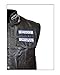 Chaleco de cuero negro para hombre Charlie Hunnam Sons of Anarchy temporada...