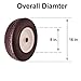 Flat Free 16x5.00-8 Tire with 1 inch Bearings, 3” Center Hub Turf Tread 16x5.00-8 tire and Wheel for Lawn Mower Garden Tractor Wheelbarrow, 16 inch Solid Tire with 1 inch Bore