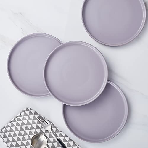 Image of Stone Lain Cleo Stoneware 32-piece Round Dinnerware Set, Light Gray,Service For 8,Coupe - Celina