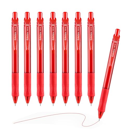12 Pack de bolígrafos retráctiles 0.5mm negro, azul y rojo miniatura 3
