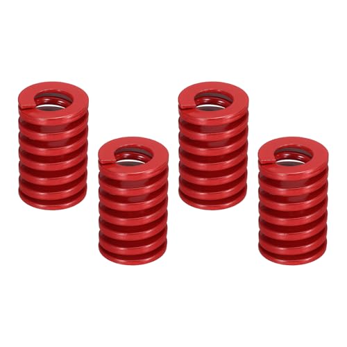sourcing map 4 Pcs 3D Printer Die Spring 20mm OD 30mm Length Red