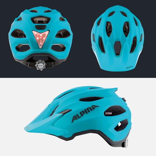ALPINA Carapax JR. Flash MTB-Fahrradhelm, Petrol matt, 51-56 cm – Ansicht 4