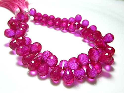 Quartz naturel facetté hot pink LKBEADS perles de qualité supérieure pour joaillerie