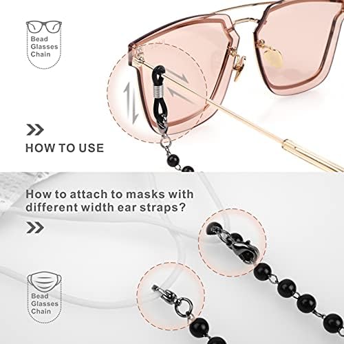 Eyeglass Chain for Women -Eli-time Perles Beaded Eyeglasses Sunglasses Strap / Eyewear Holders / Spectacle Neck Cords/ Mask Holder