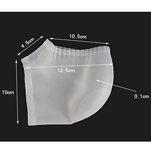 1 par de meias antiderrapantes de silicone gel para os pes no calcanhar meias hidratantes anti-batim