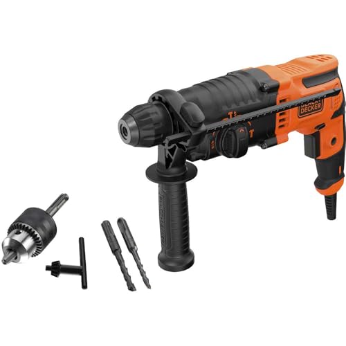 Black+Decker Behs01-Gb Corded 650W Sds Hammer Drill Orange