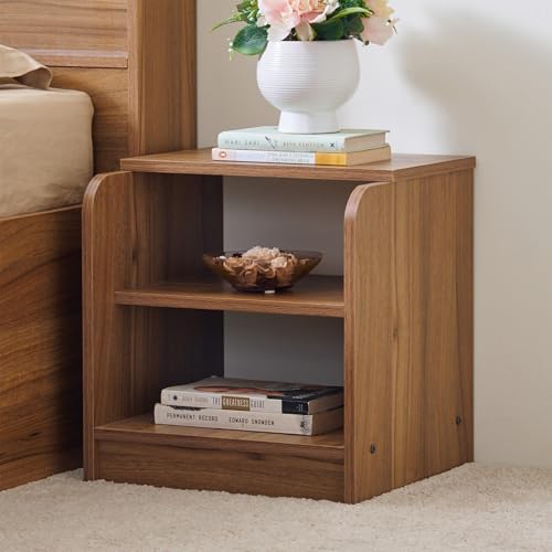 Image of Home Centre | Helios David Bedside Table | Engineered Wood | Teak | 1 Year Warranty