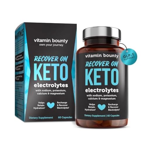 Recover On Keto Electrolytes Capsules, Sugar Free Hydration, Boost Energy with Magnesium, Potassium, Sodium, Calcium, Ketogenic Carb and Sugar Free Workout Recovery, 60 Electrolyte Capsules
