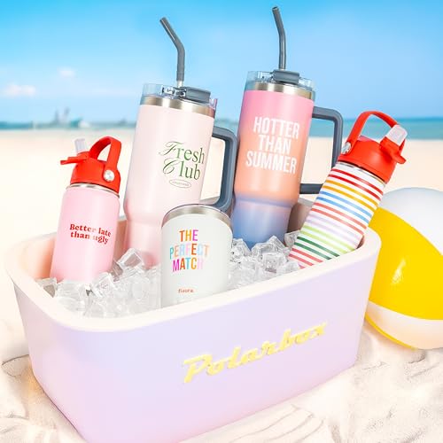 Fisura – Originelle Trinkflasche “Better late than ugly”, 500 ml Thermoflasche aus BPA-freiem Edelstahl mit Strohhalm für Sport, Reisen, Büro und Outdoor-Aktivitäten.