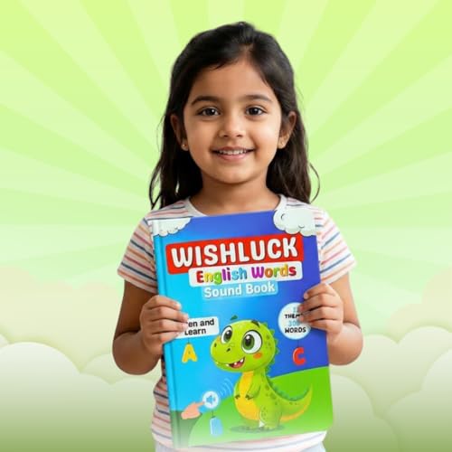 Image of Interactive English Word Book for Kids | Educational Vocabulary Sound Book for Language & Speech Development | Talking Learning Book | Screen-Free Early Learning Toy