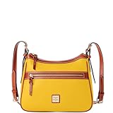 Dooney & Bourke Women's Presley Crossbody in Pebble Grain Leather, Medium Sized Handbag with Adjustable Shoulder Strap, Yellow