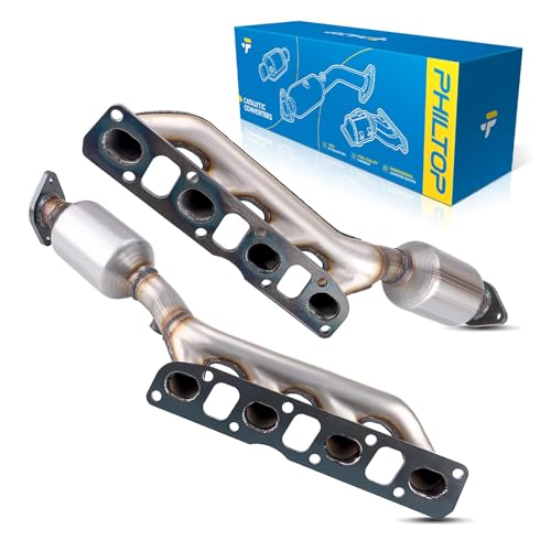 PHILTOP Left and Right Catalytic Converter Compatible with TITAN 2004-2015, Armada 2005-2015, QX56 2004-2010, NV3500 2012-2017 5.6L, Pathfinder Armada 2004- Replace# 16478, 16479 (EPA Compliant) by PHILTOP - Used condition - US$185.03