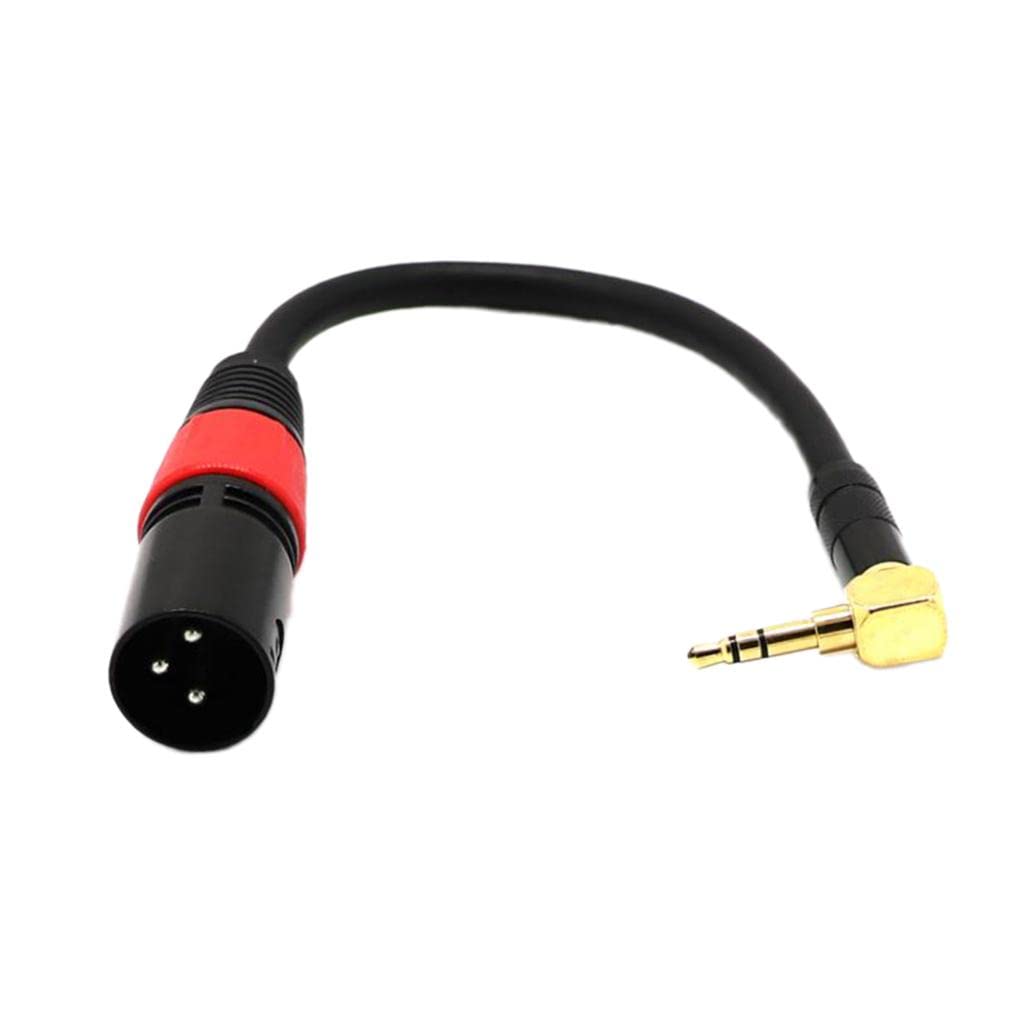 BNF®3.5mm (1/8") to XLR Male-to-Male Cable 20cm – Shielded Audio Cable for Mic, Mixer, Audio Interface, DJ & Smartphone (Gold Plated)-picture-18