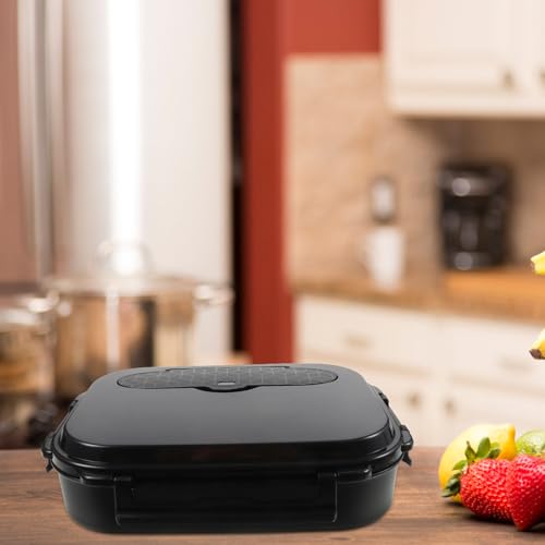 Caja térmica para comida de 2000ml Operitacx de acero inoxidable con rejilla 6